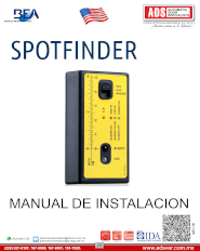 Manual de Instalacion BEA SPOTFINDER, ADS Puertas y Portones Automaticos S.A. de C.V.
